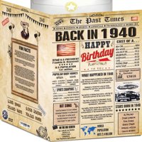 Tarjeta De Cumpleaños Back2Time Para 86 Cumpleaños, Diseño Vintage