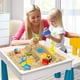 thumbnail image 2 of Mesa de actividades para niños OCATO para niños pequeños con 2 sillas y un bloque de 152 piezas, 2 of 3