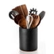thumbnail image 1 of Soporte para utensilios Nucookery, cerámica, 6,4 cm, con fondo de corcho, negro, 1 of 6