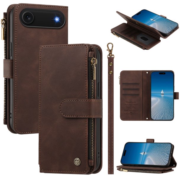 Cartera para iPhone Air con Ranuras para Tarjetas, Marrón