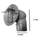 thumbnail image 3 of Conector Drenaje, Boquilla Ancha desague AC, 3 of 3