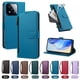 thumbnail image 4 of Funda con Billetera para [Xiaomi 17 Max] con Bolsillo Zipper y Tarjetero Azul lago, 4 of 6