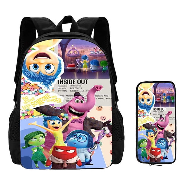 2Pcs Set Inside Mochila Out School Backpack with Pencil Case ,Cartoon School Bags for Boys Girls ,Children Backpack for Pupil