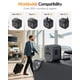 thumbnail image 2 of Adaptador de viaje universal SooPii 7 en 1 con puertos USB C/A negro, 2 of 9