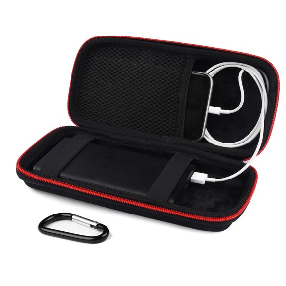 Funda de almacenamiento para Power Bank SKYNEW, carcasa rígida de EVA negra mediana