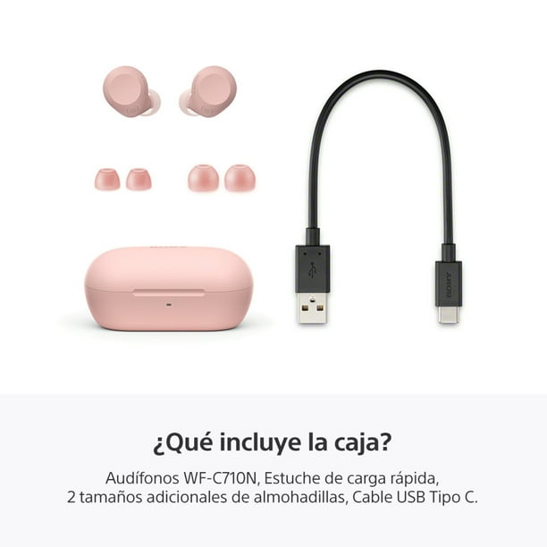 Audífonos In Ear Sony WF-C710N/P noise Cancelling Bluetooth Rosado