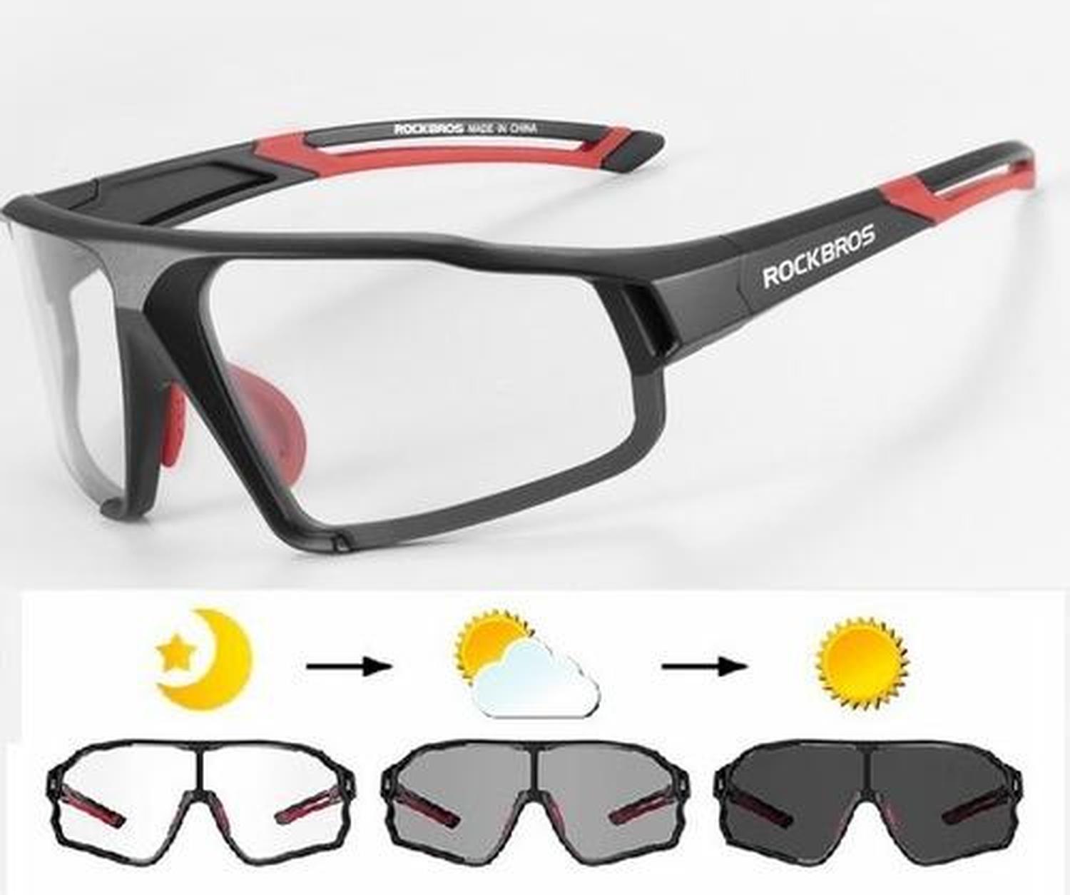 Lentes Fotocromáticos Dia / Noche Rockbros Uv400, Gafas Negro Standard