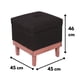 thumbnail image 2 of Pouf Baúl Emilia Negro Omega 45x45x46 cm, 2 of 3