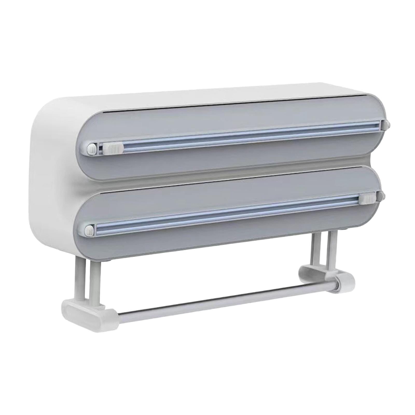 Bothyi - Cortador De Film Transparente Que Corta Suavemente El Cortador De Envoltorio De Alimentos Para El Hogar Organizador De Envoltorio Gris