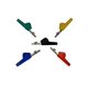 thumbnail image 1 of Pinza de cocodrilo AST Labs de 5 colores, nariz angular 66 mm, 1 of 9