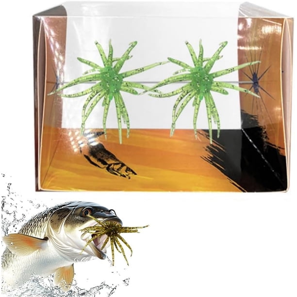 Señuelo criatura tentáculo plástico blando pesca lubina drop shot wacky rig