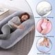 thumbnail image 3 of Almohada para embarazadas, almohada en forma de U desmontable y lavable, cojín grande, almohada de cintura, 3 of 5