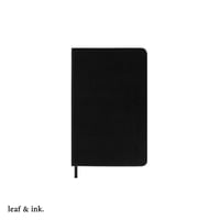 Libreta Black Eco Leather 100 Hojas Leaf & Ink 1 Un