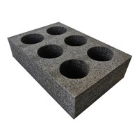 Bothyi - Bandejas Para Tazas Para Llevar, Soporte Para Bebidas Para Tiendas De Comida Para Llevar, Bebidas Frías O Calientes, Camping, 6 Agujeros