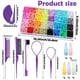 thumbnail image 2 of Ligas para el cabello Auroray, 2000 piezas y 16 accesorios, 2 of 3