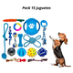 thumbnail image 2 of Set 15 Juguetes Para Mascotas Antiestrés Pelota Cuerda Goma, 2 of 4