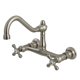 thumbnail image 1 of Grifo de baño de montaje en pared Kingston Brass KS3248AX, níquel cepillado, 1 of 8