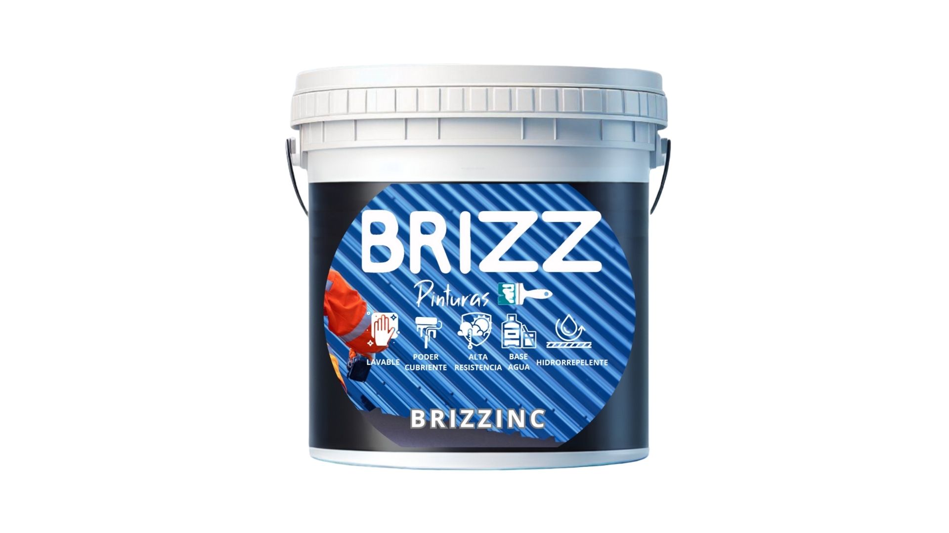 Baum - Pintura Para Techo “Rojo Colonial” (Tineta 16 L) Brizz