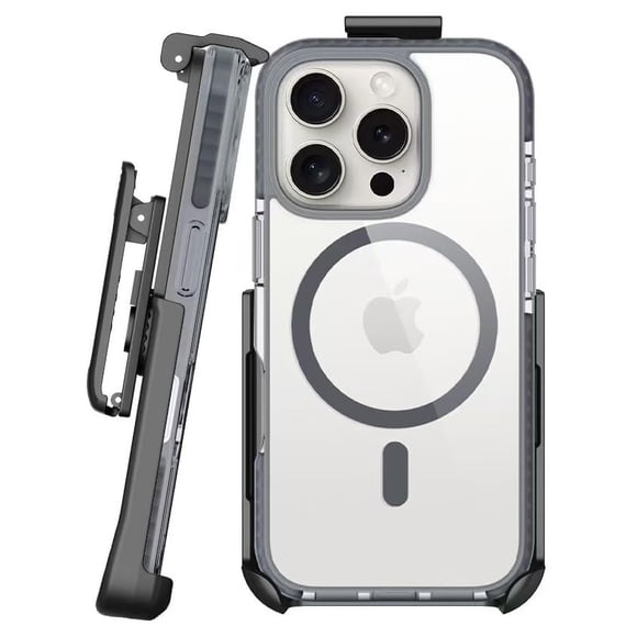 Funda Transparente Para Iphone 16 Pro Con Clip Giratorio Para Cinturón