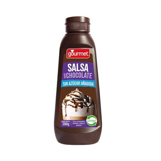 Salsa Light De Chocolate Botella 280 g Gourmet
