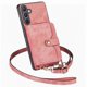 thumbnail image 1 of Funda Tipo Cartera con Correa Cruzada para Samsung Galaxy S24 Protección Contra Golpes Rosa, 1 of 6