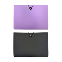 Archivador Expandible De 7 Bolsillos Negro Y Morado  Pen&Gear