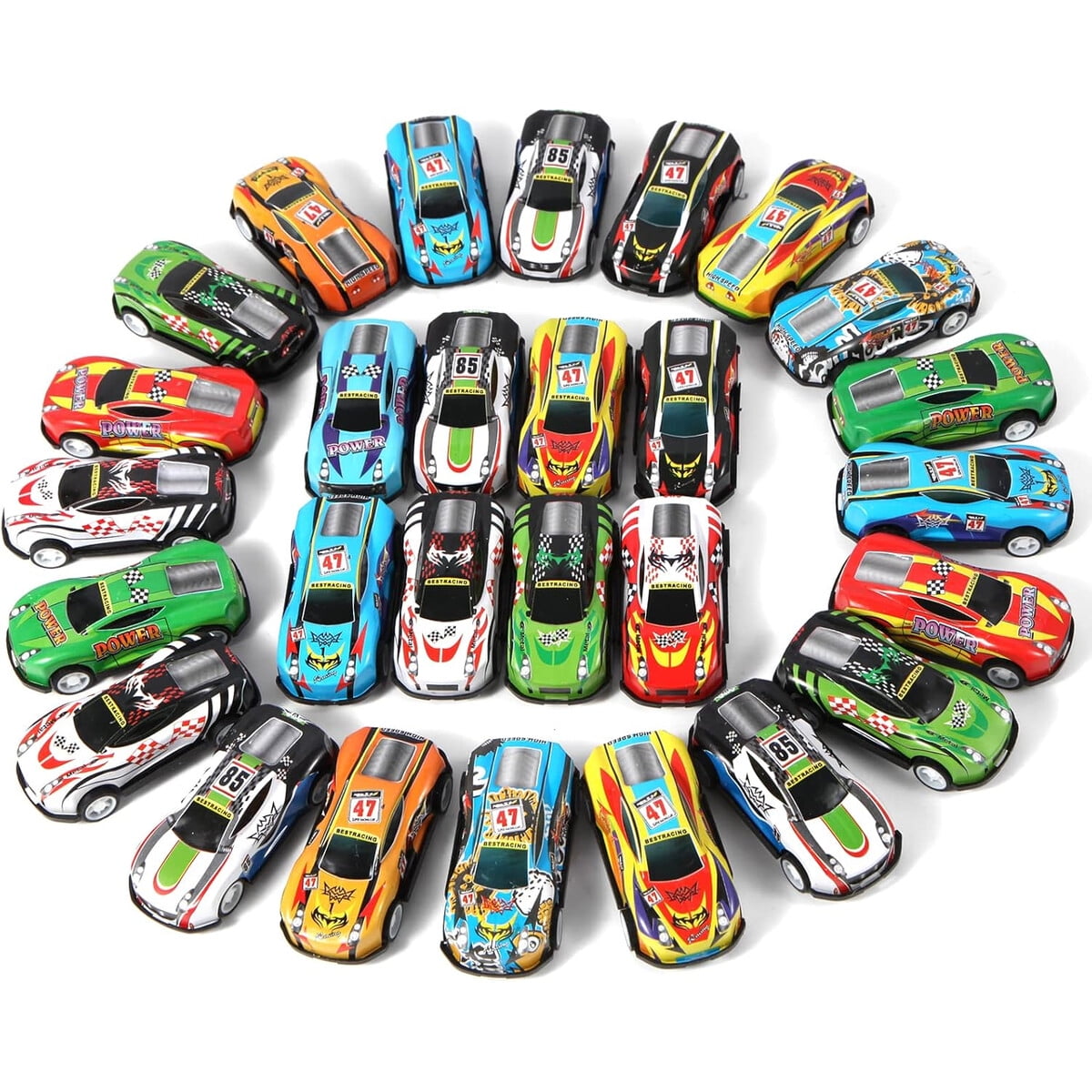 Autos Miniatura Pull Back Benzem Pack 28 Metal Abs Niños