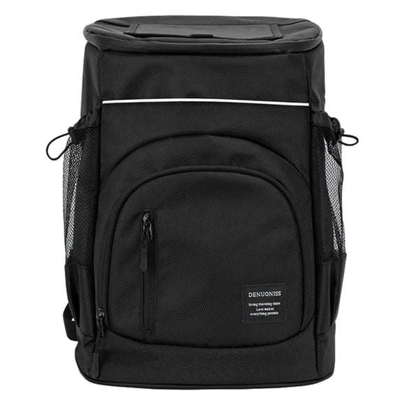 Aislado, bolsa enfriadora de cerveza, a prueba de , impermeable, para hombres y mujeres, 36 para viajes de un día al parque, senderismo, vi Negro