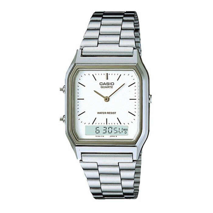 Reloj Analogo-Digital Platado Casio Aq-230A-7D