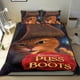 thumbnail image 1 of El Gato con Botas Conjunto de sábanas temático, trío de piezas, cómodo y amigable con la piel, diseño único, regalo de decoración para el hogar para familiares, amigos y fans,140cm *210cm, 1 of 6