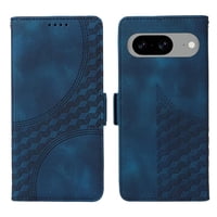 Carcasa Foxdock Google Pixel 8 De Cuero Pu, Diseño Acolchado Clásico, Protección Contra Caídas Y Rayones