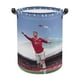 thumbnail image 1 of Cristiano Ronaldo Cesta de lavandería de gran capacidad redonda con asa, bolsa para ropa sucia plegable, almacenamiento para dormitorio, baño y lavadero 44x35 cm, 1 of 6