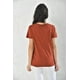 thumbnail image 3 of Polera Mujer Terracota Manga Corta Cuello V Talla S, 3 of 3