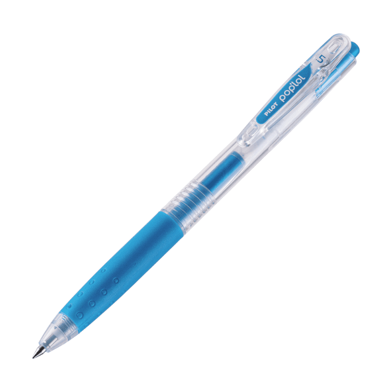 Pilot - 12 Un. Lapiz Gel Pop´lol Azul Metalico 0.5 Mm.