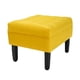 thumbnail image 4 of Set Poufs Wood 2 Cuerpos Felpa Amarillo, 4 of 6