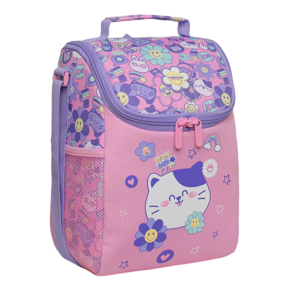 Lonchera Infantil Mujer Greenland Emoticones Rosado Head