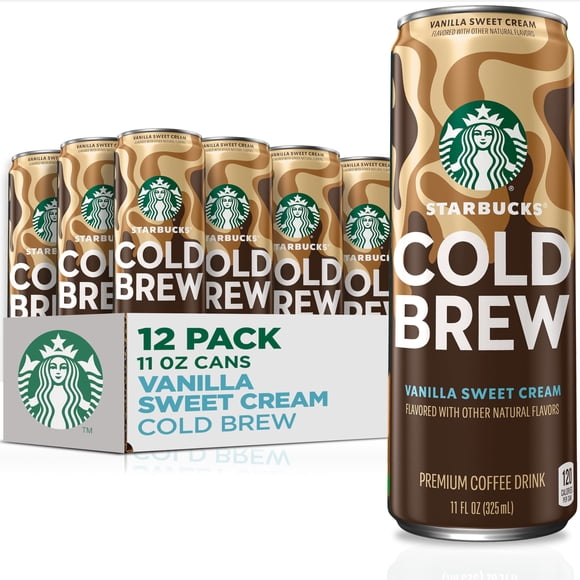 Café Starbucks Cold Brew Vainilla y Crema Dulce 12x325 ml
