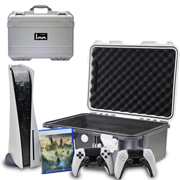 Funda rígida de viaje Luck&Link para PlayStation 5, color negro