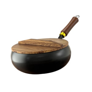 Bothyi - Sartén De Hierro Fundido, Utensilios De Cocina Tradicionales, Wok Grande Para Camping, Cocina De Hotel, L
