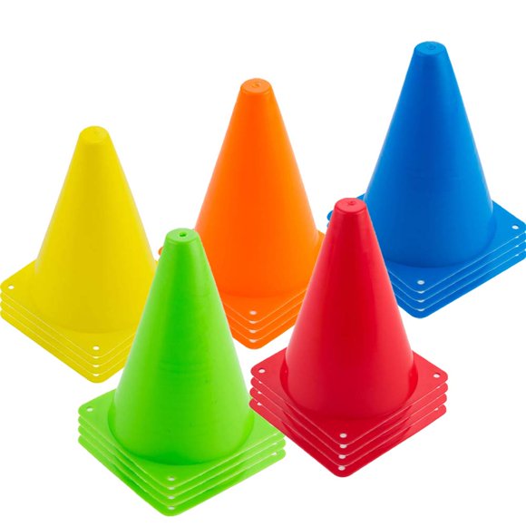 Agility Cones Baaxxango, 20 unidades de plástico de 7 pulgadas, para niños