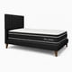 thumbnail image 3 of Cama Plaza y Media Turin Negro Respaldo + Base + Colchon Mery Desing Excellence Plus, 3 of 8