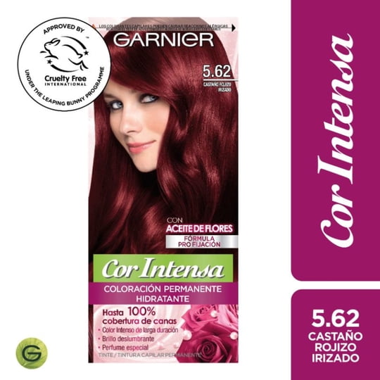 Coloración Cor Intensa Garnier Cabello 5.62 Castaño Rojizo Irizado
