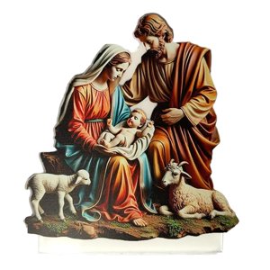 Bothyi - Estatua De La Virgen María Y Jesús, Regalos, Figuras De La Natividad De Navidad Para Mesa