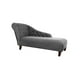 thumbnail image 2 of Chaise Longue Izquierdo Felpa Gris, 2 of 2