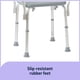 thumbnail image 5 of Silla de ducha Medline con respaldo y reposabrazos acolchados, 5 of 6