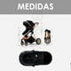 thumbnail image 5 of Coche Cuna con Silla Nido y Multiposición Gris, 5 of 8