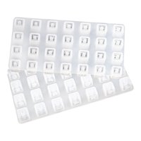 Bothyi - 2 Uds. Pulsera De Cuentas Cuadradas Con Letras, Collar De Arcilla Polimérica, Moldes De Silicona Diy