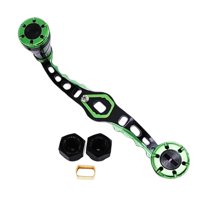 Ioensy - Mango De Carrete De Pesca, Accesorios De Bricolaje, Control Fácil, Profesional, Eficiente, Negro, Verde