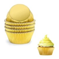 Genérico - Pack X100 Capsula Para Hornear Capsulas Capacillo Dorada 6Cm