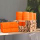 thumbnail image 3 of Set de 12 paños faciales de algodón BOUTIQUO 30 × 30 cm Naranja, 3 of 6